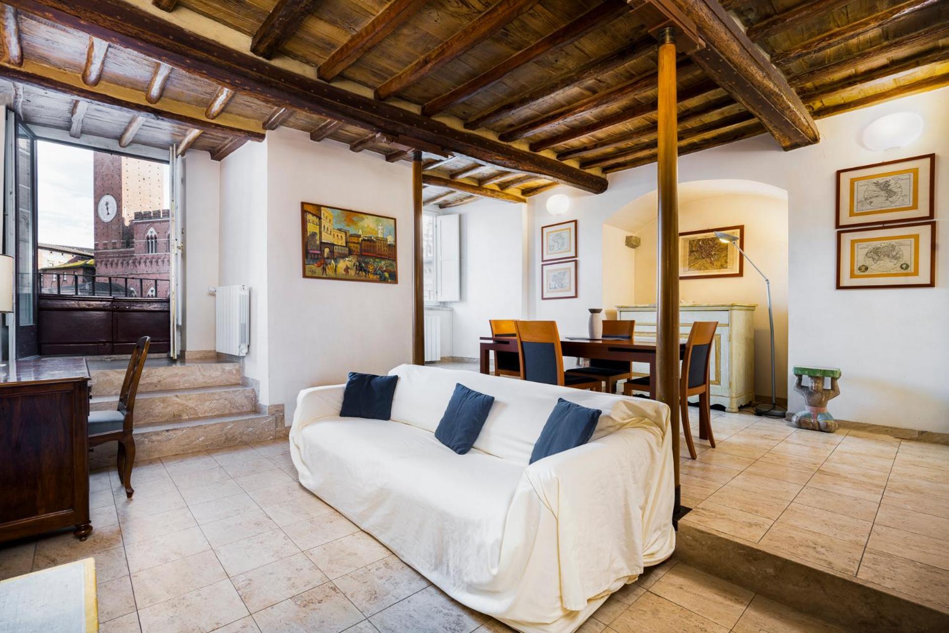 The Balcony Suite - Affaccio Su Piazza Del Campo เซียนา ภายนอก รูปภาพ